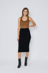 Lynne-Rib Knit Midi Skirt